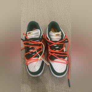 COPY - Nike off white pine green dunk lows (size 11)